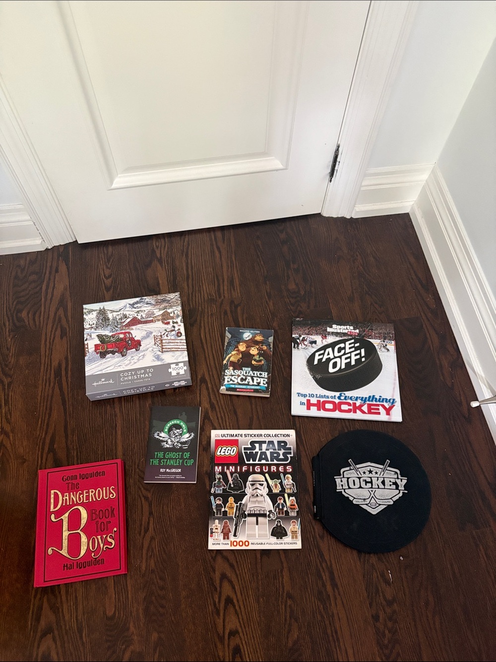 Random kids books and winter puzzle